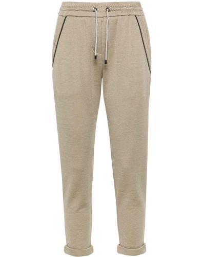 Brunello Cucinelli Jogginghose mit Kordelzug - Natur