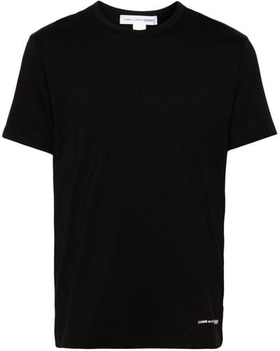Comme des Garçons Logo-print Cotton T-shirt - Black