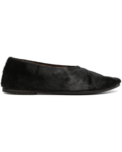 Marsèll Coltellaccio Leather Ballerina Shoes - Black
