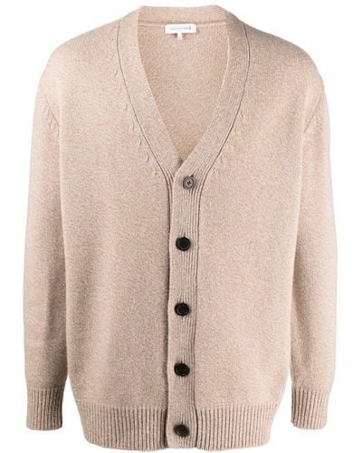 Mackintosh V-neck Long-sleeve Knitted Cardigan - Natural