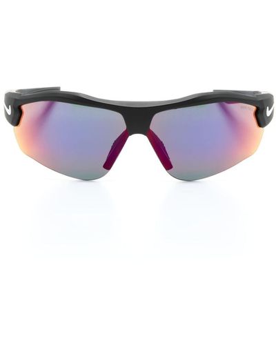 Nike Show X3 Sonnenbrille mit Shield-Gestell - Blau