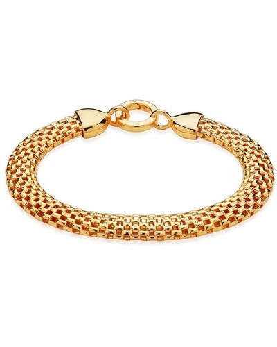 Monica Vinader Heirloom Woven Wide Chain Bracelet - Metallic