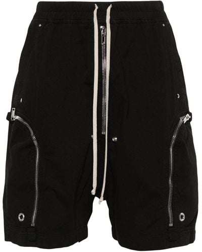 Rick Owens Bauhaus Cotton Bermuda Shorts - Black