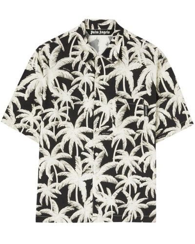 Palm Angels Camiseta Palms de manga corta - Blanco