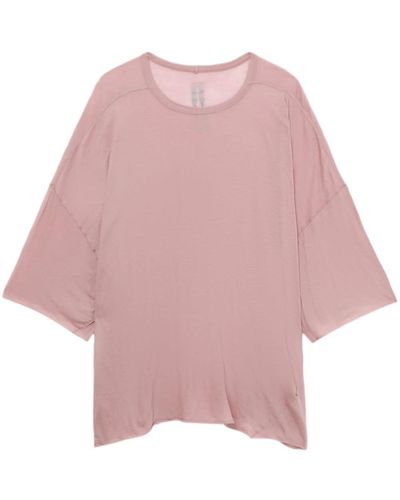 Rick Owens Round-neck Cotton T-shirt - Pink