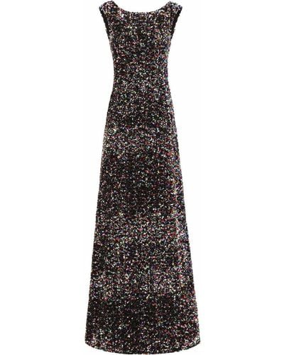 Dolce & Gabbana Sequin-embellished Evening Dress - Black