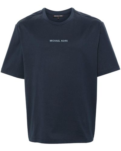Michael Kors T-shirt Met Print - Blauw
