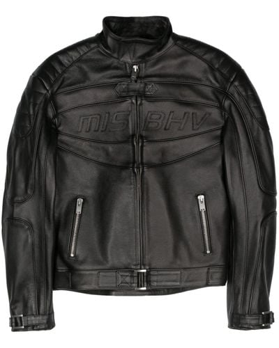 MISBHV Fast Leather Jacket - Zwart