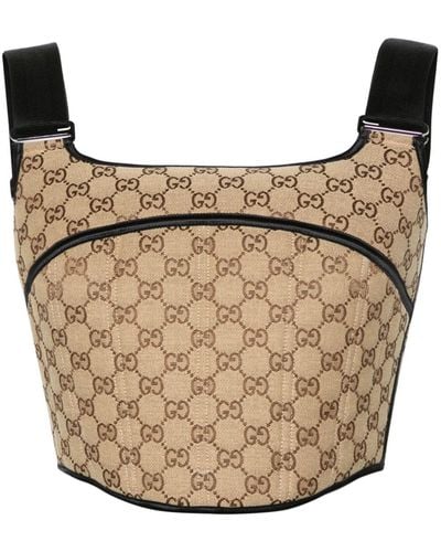 Gucci GG Canvas Cropped-Top - Natur
