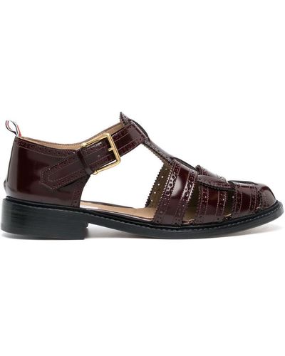 Thom Browne Brogue Sandalen - Bruin