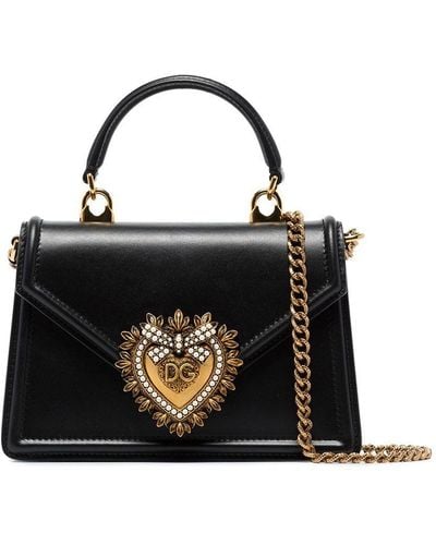 Dolce & Gabbana Mini sac cabas Devotion - Noir