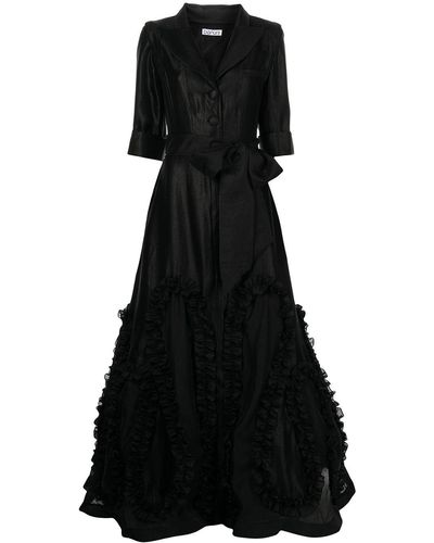 Baruni Flared Maxi Dress - Black