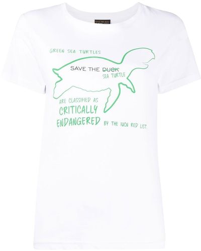 Save The Duck Vivian グラフィック Tシャツ - ホワイト
