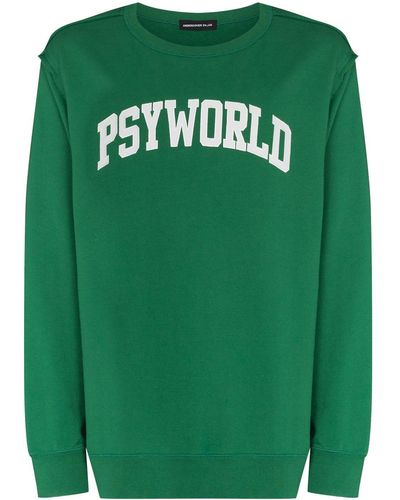 Undercover Psyworld Crew-neck Sweatshirt - Green