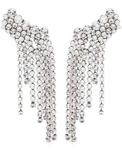 Isabel Marant Pendientes A Wild Shore con detalles de cristal - Blanco