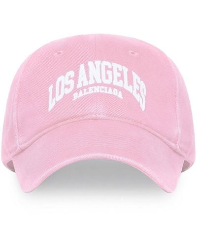 Balenciaga Cities Los Angeles Baseball Cap - Pink