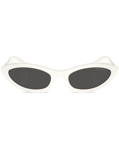 Miu Miu Cat-Eye-Sonnenbrille - Weiß