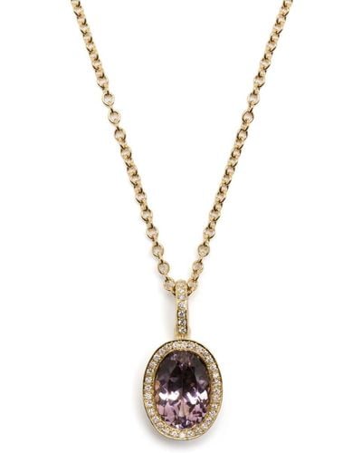 Octavia Elizabeth Collana in oro giallo 18kt con diamanti e tormalina - Metallizzato