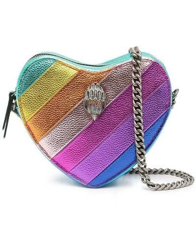 Kurt Geiger Kensington Heart Stripe-print Crossbody Bag - Multicolor