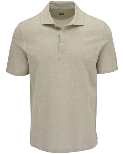 Fedeli Short-sleeved Linen-cotton Polo Shirt - Green