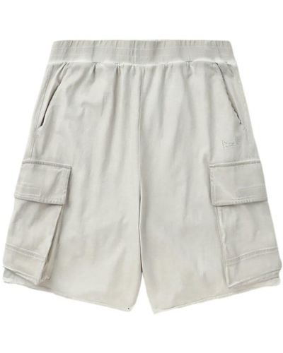 Izzue Cold-dye Cotton Cargo Shorts - Gray