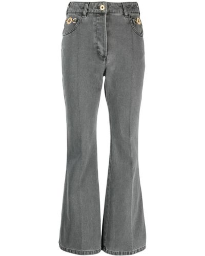 Patou Organic-denim Flared Jeans - Grey