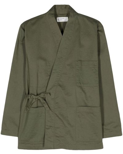 Universal Works Kyoto wraped jacket - Verde