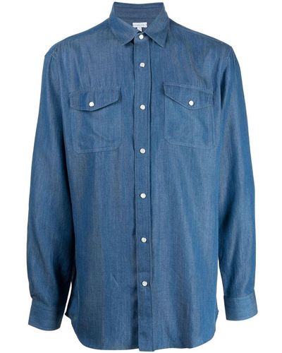 Caruso Button-up Overhemd - Blauw