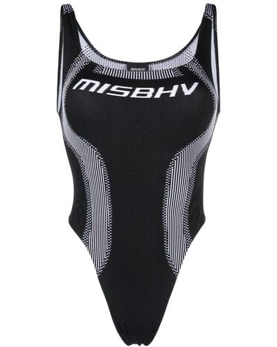 MISBHV Contouring-panel Bodysuit - Black