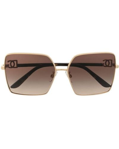 Dolce & Gabbana Oversize Square-frame Sunglasses - Brown