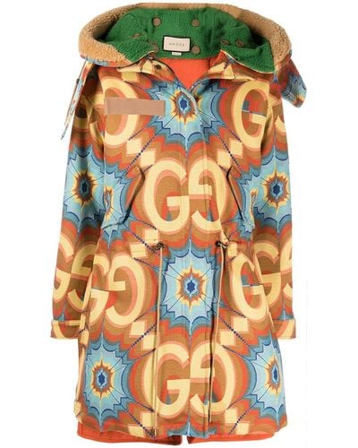 Gucci GG Kaleidoscope Jacquard Jacket - Orange