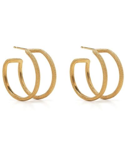 Rosie Kent Maxilla Hoop Earrings - Metallic