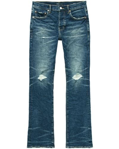 Purple Brand Jeans Met Gerafeld Effect - Blauw
