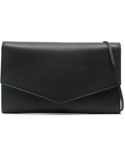 The Row Large envelope-style clutch bag - Schwarz