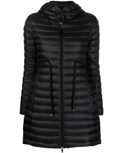 Moncler Barbel Padded Hooded Coat - Black