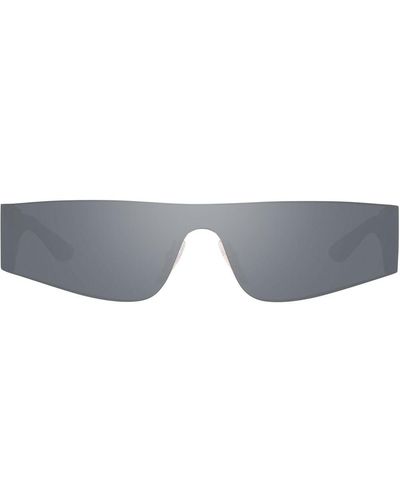 Balenciaga Mono Rectangle-frame Sunglasses - Metallic