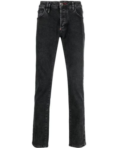 Philipp Plein Straight Jeans - Zwart