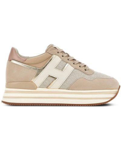 Hogan Midi H483 Sneakers Met Plateauzool - Wit