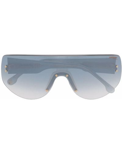 Carrera Sonnenbrille mit Oversized-Gestell - Blau