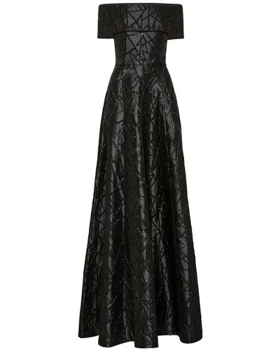 Rebecca Vallance Colette Off-shoulder Gown - Black