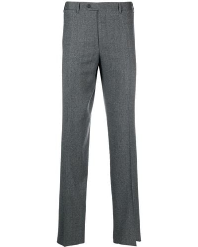 Canali Tailored Wool Pants - Grey