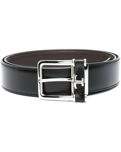 Tod's Buckle-fastening Leather Belt - Black