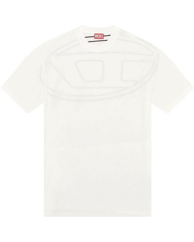 DIESEL T-BOGGY-MEGOVAL-D T-shirt - White