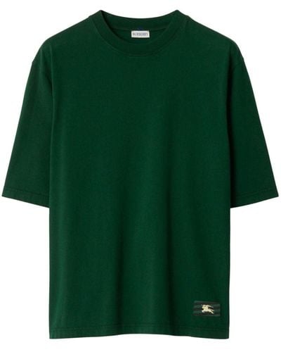 Burberry T-shirt en jersey à patch logo EKD - Vert