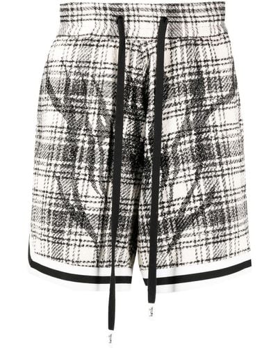 Haculla Tweed-Shorts mit Karomuster - Grau