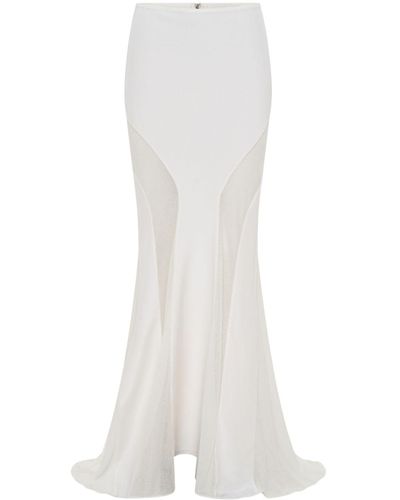 Dion Lee Panelled Crepe Maxi Skirt - White