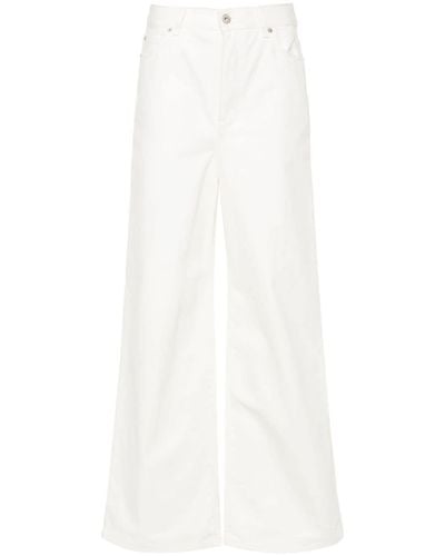 Loewe Straight-Leg-Jeans mit hohem Bund - Weiß