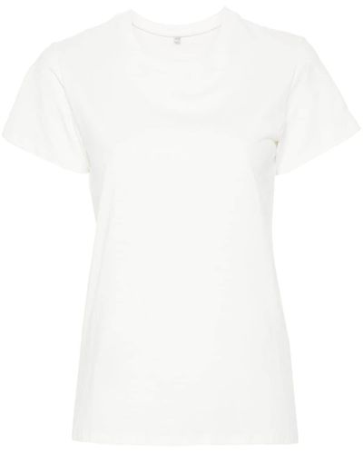Baserange Camiseta con cuello redondo - Blanco