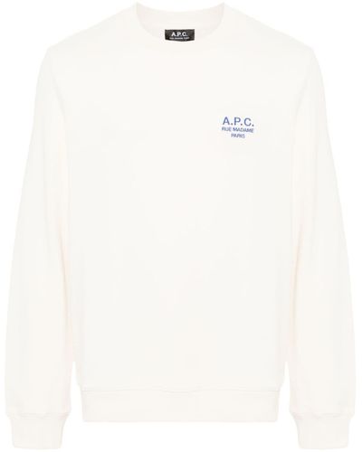A.P.C. Rider Cotton Sweater - White
