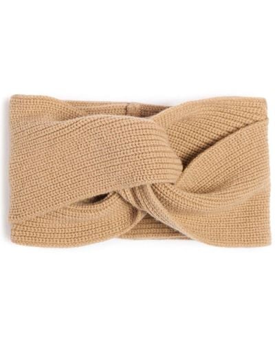 Patou Twist-Detailing Merino Turban - Natural